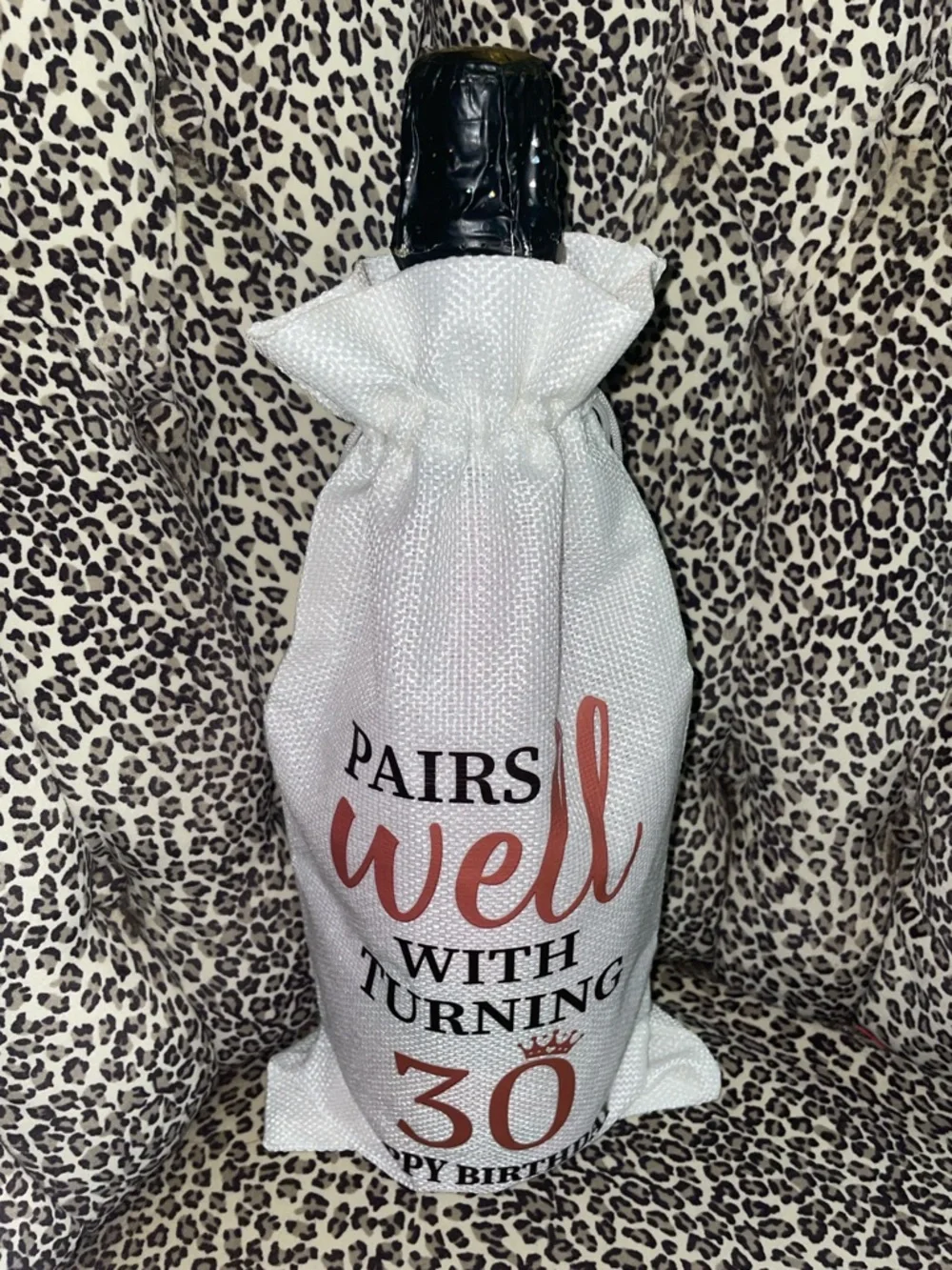 30th birthday wine bag